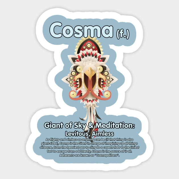 Cosma Sticker by Justwillow